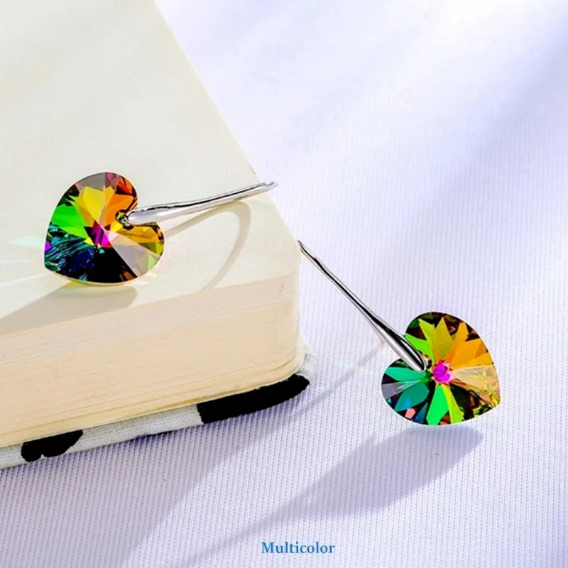 Crystal Heart Earrings - ÉclatMystique