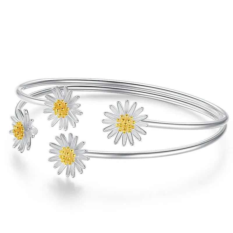Daisy Flower Bracelet - ÉclatMystique