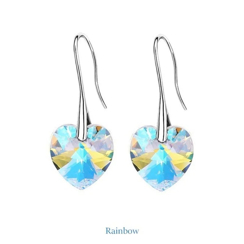 Crystal Heart Earrings - ÉclatMystique