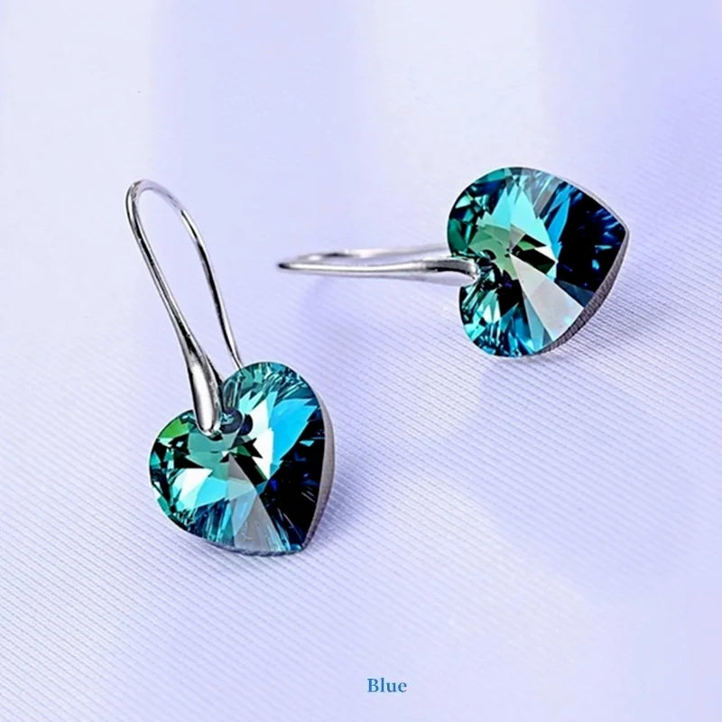 Crystal Heart Earrings - ÉclatMystique