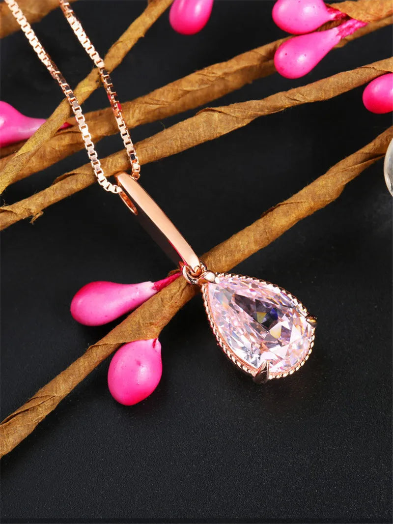 Rose Drop Necklace - ÉclatMystique