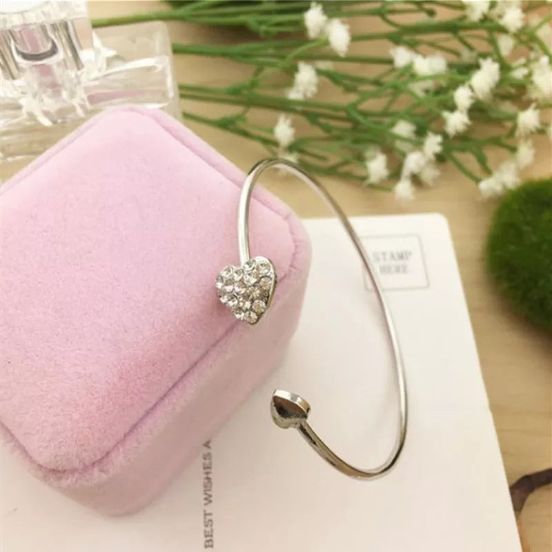 Crystal Double Heart Bracelet - ÉclatMystique
