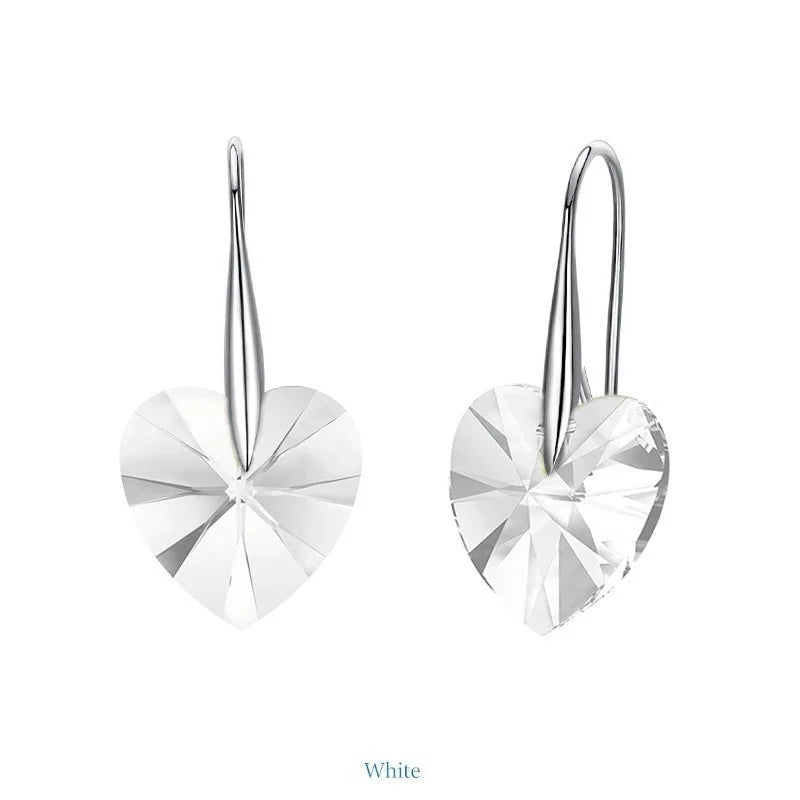 Crystal Heart Earrings - ÉclatMystique