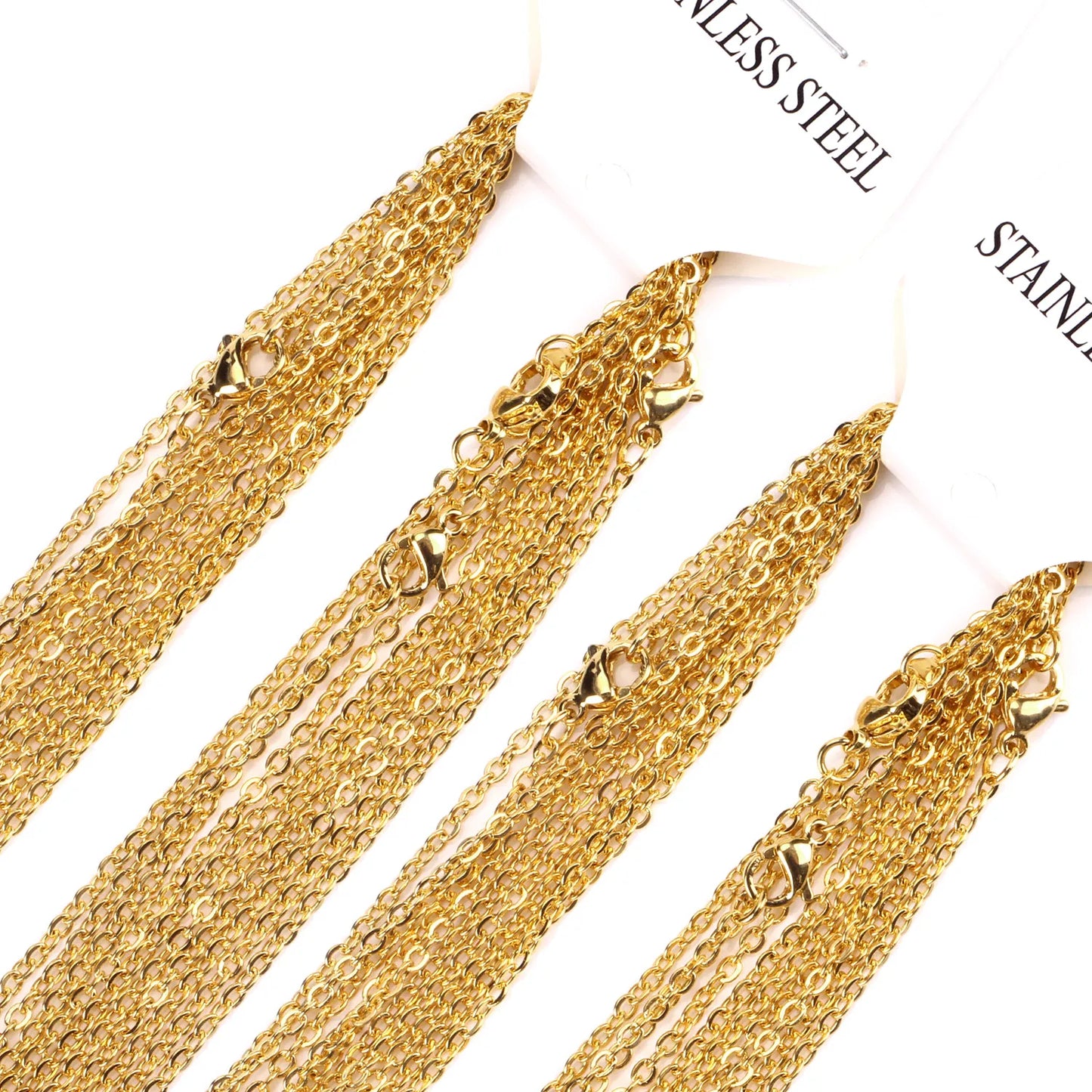 10 Pcs Stainless Steel Chains - ÉclatMystique
