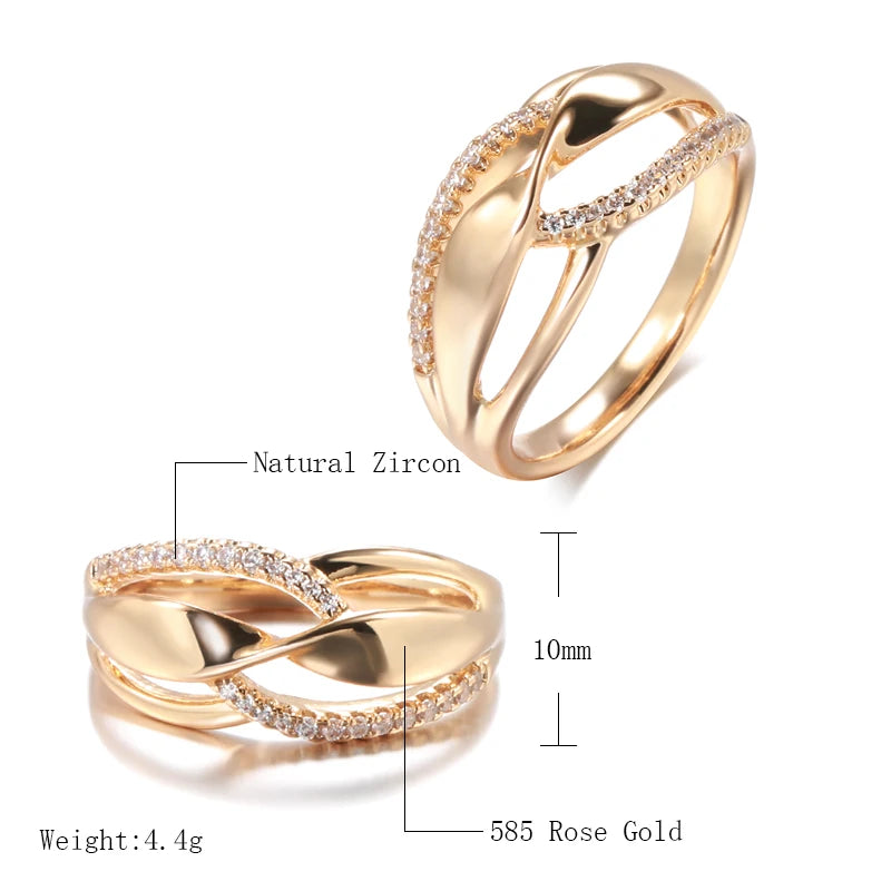 Twisted Zircon Ring - ÉclatMystique