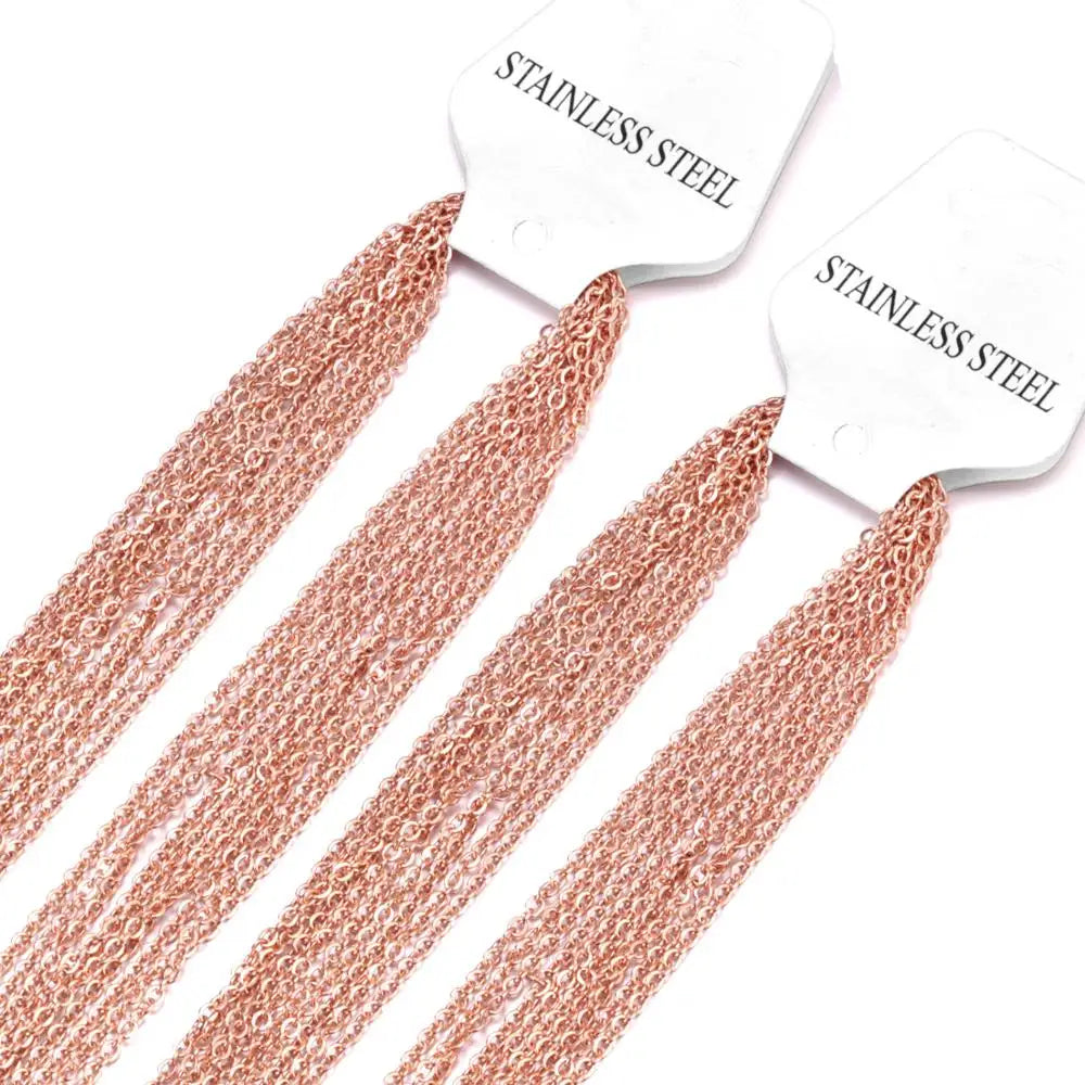 10 Pcs Stainless Steel Chains - ÉclatMystique