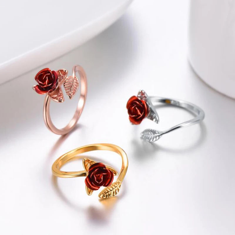 Red Rose Ring - ÉclatMystique