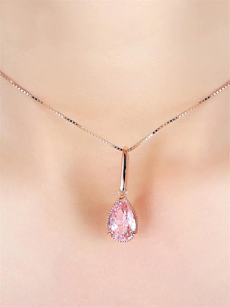 Rose Drop Necklace - ÉclatMystique