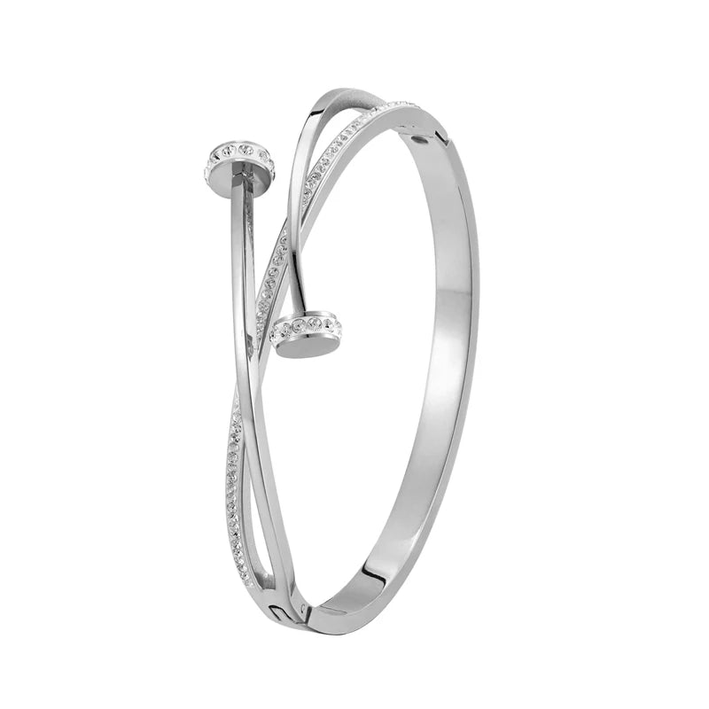 Crystal Nail Head Bracelet - ÉclatMystique
