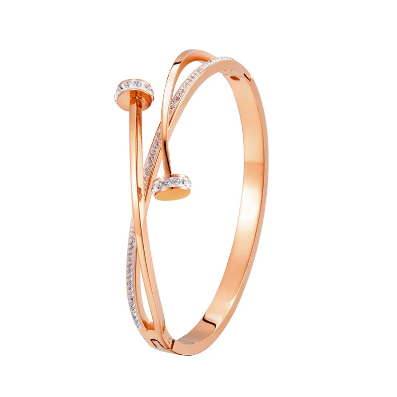 Crystal Nail Head Bracelet - ÉclatMystique
