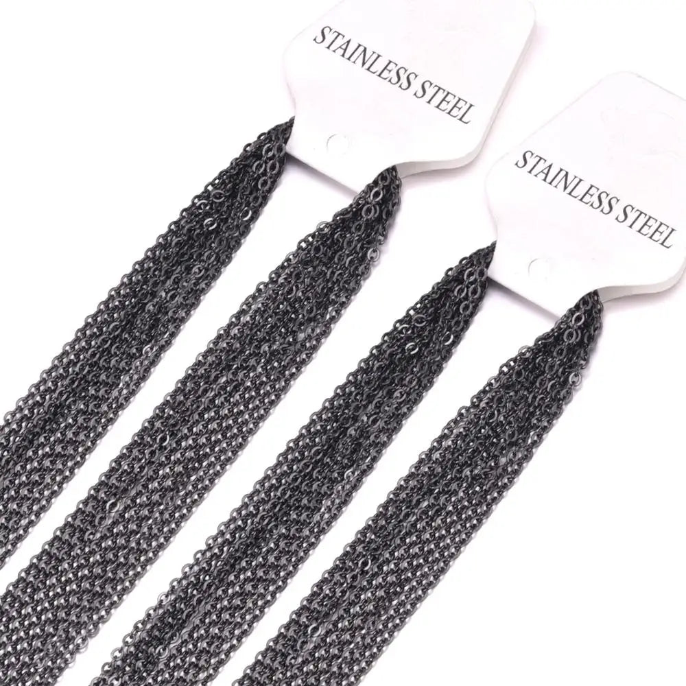10 Pcs Stainless Steel Chains - ÉclatMystique