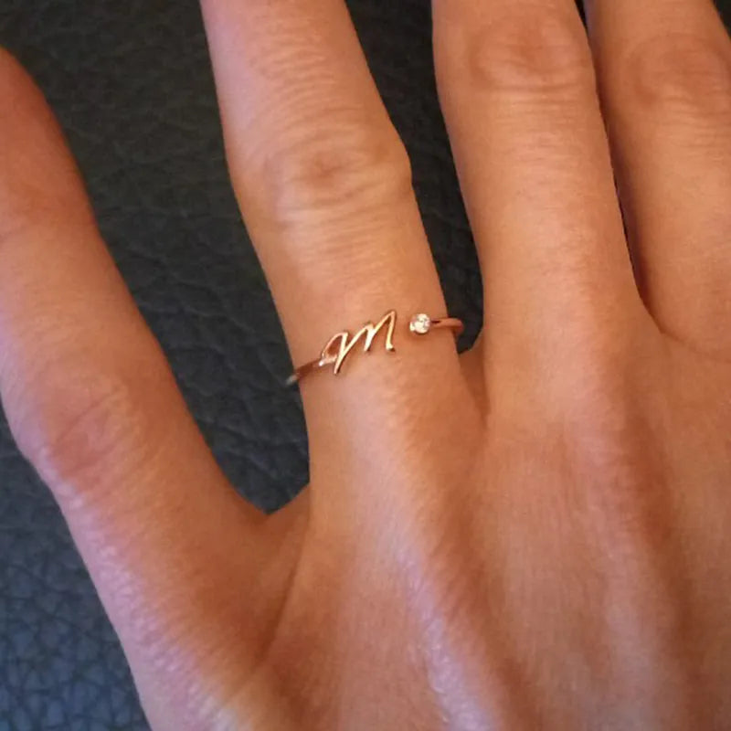 A-Z Initial Ring - ÉclatMystique