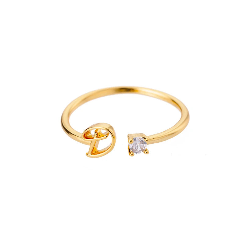 A-Z Initial Ring - ÉclatMystique