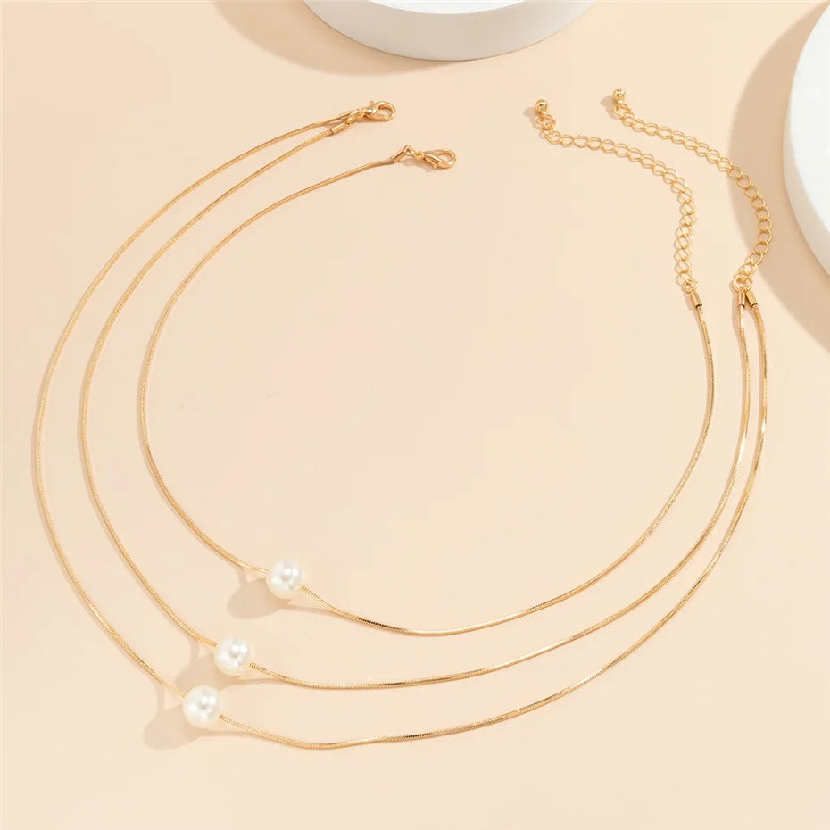 Pearl Necklace Set - ÉclatMystique