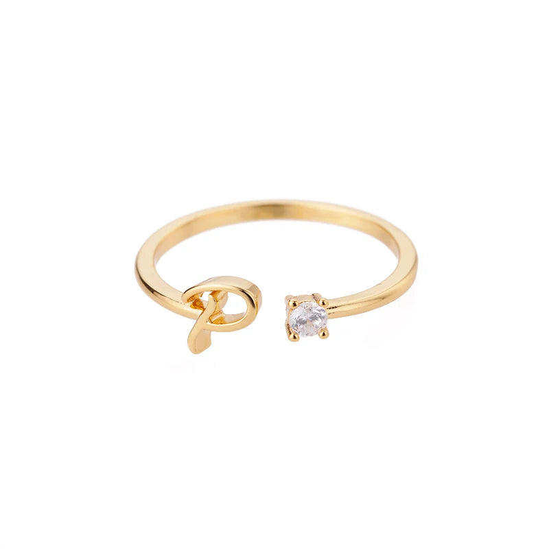 A-Z Initial Ring - ÉclatMystique