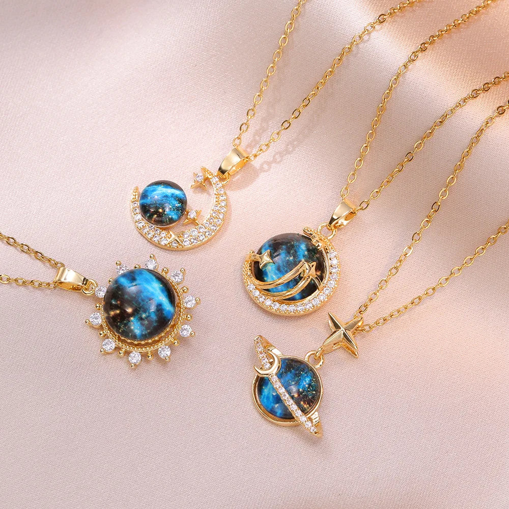 Opal Space Necklaces - ÉclatMystique