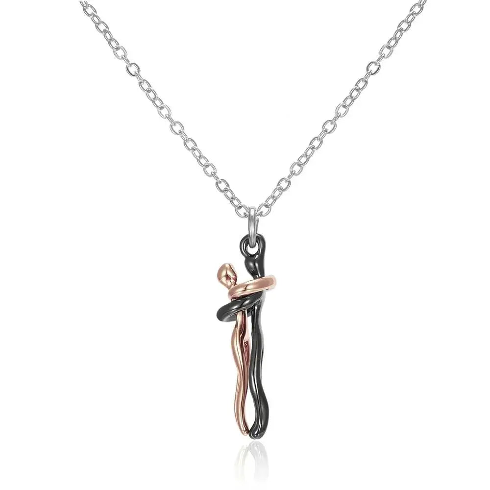 Hugging Couple Necklace - ÉclatMystique