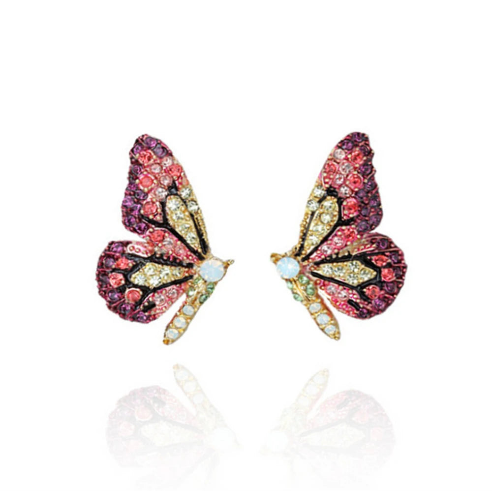 Crystal Butterfly Earrings - ÉclatMystique