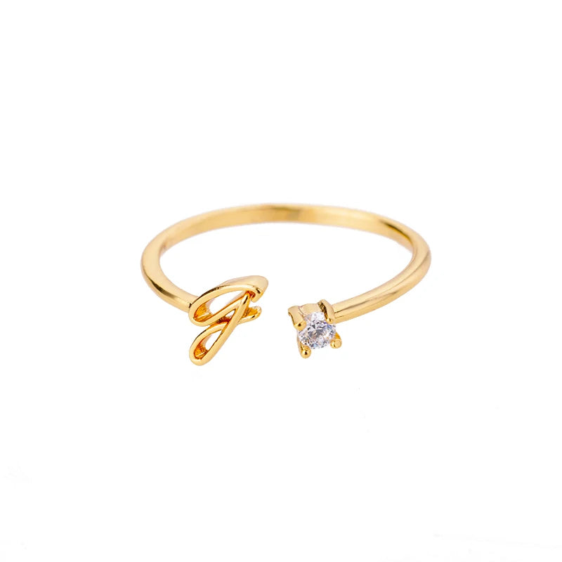 A-Z Initial Ring - ÉclatMystique
