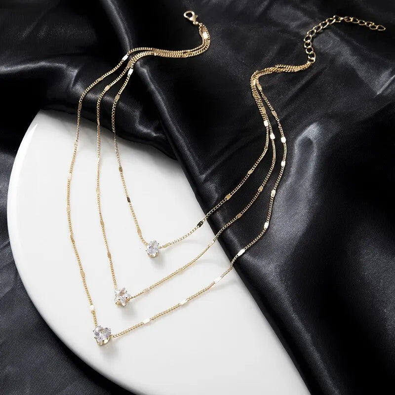 3 Pcs Pearl Necklace Set - ÉclatMystique