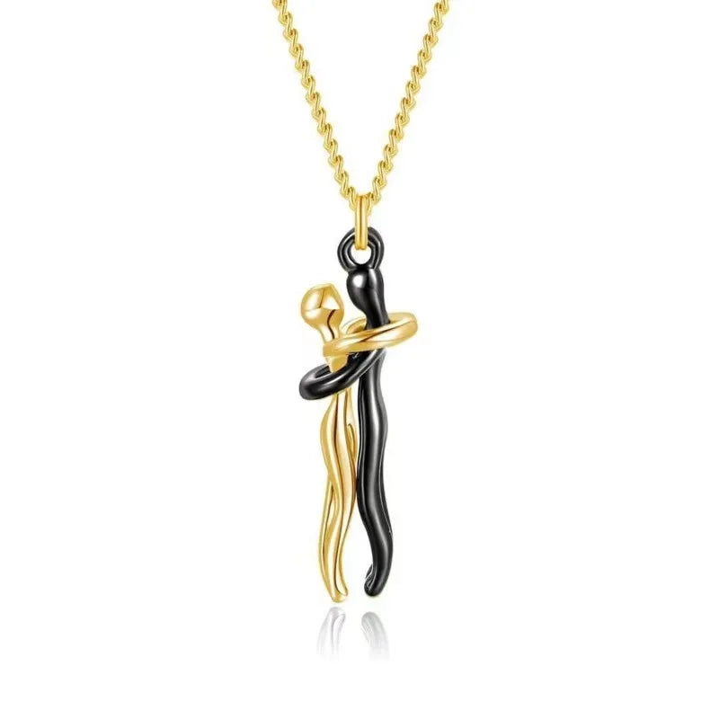 Hugging Couple Necklace - ÉclatMystique