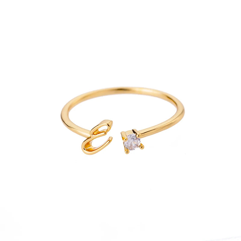 A-Z Initial Ring - ÉclatMystique