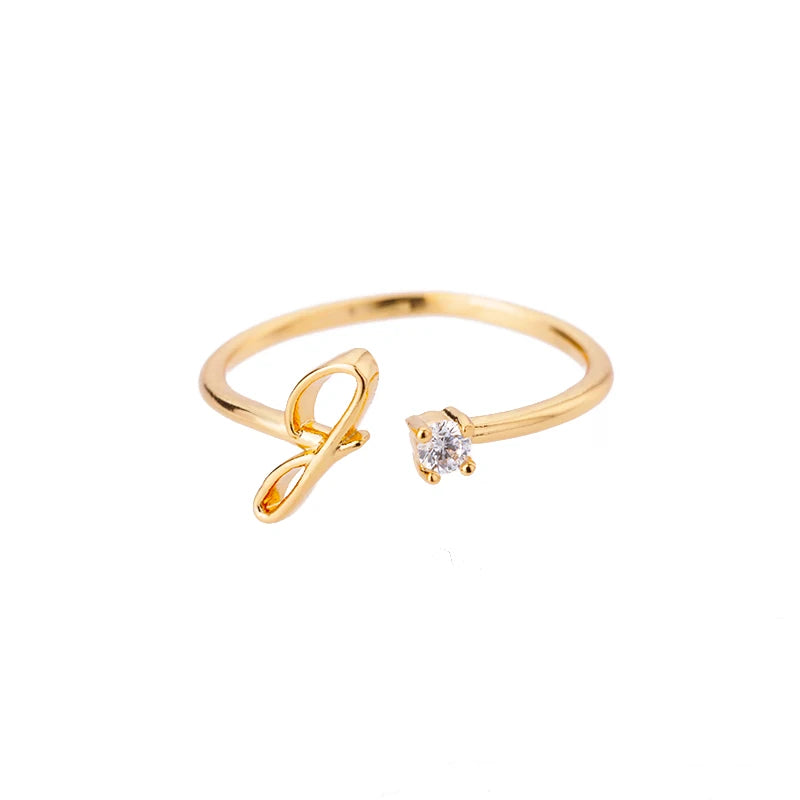 A-Z Initial Ring - ÉclatMystique