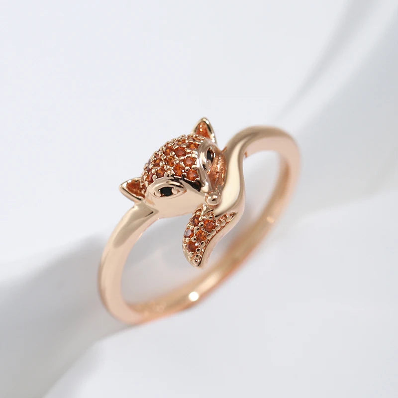 Zircon Fox Ring