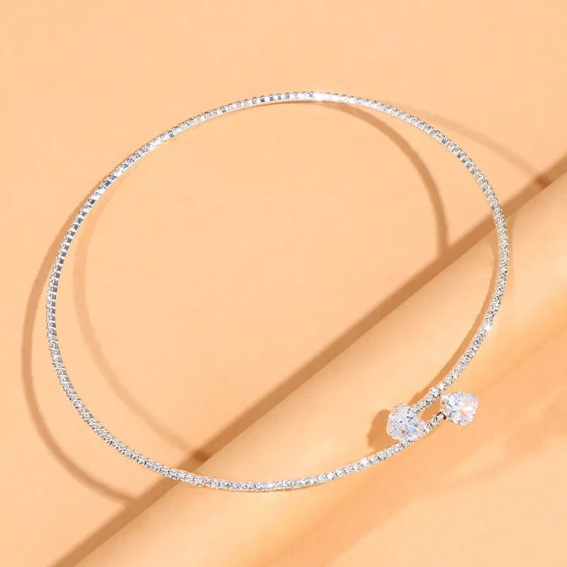 Heart Collar Necklace - ÉclatMystique