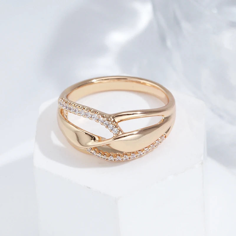Twisted Zircon Ring - ÉclatMystique