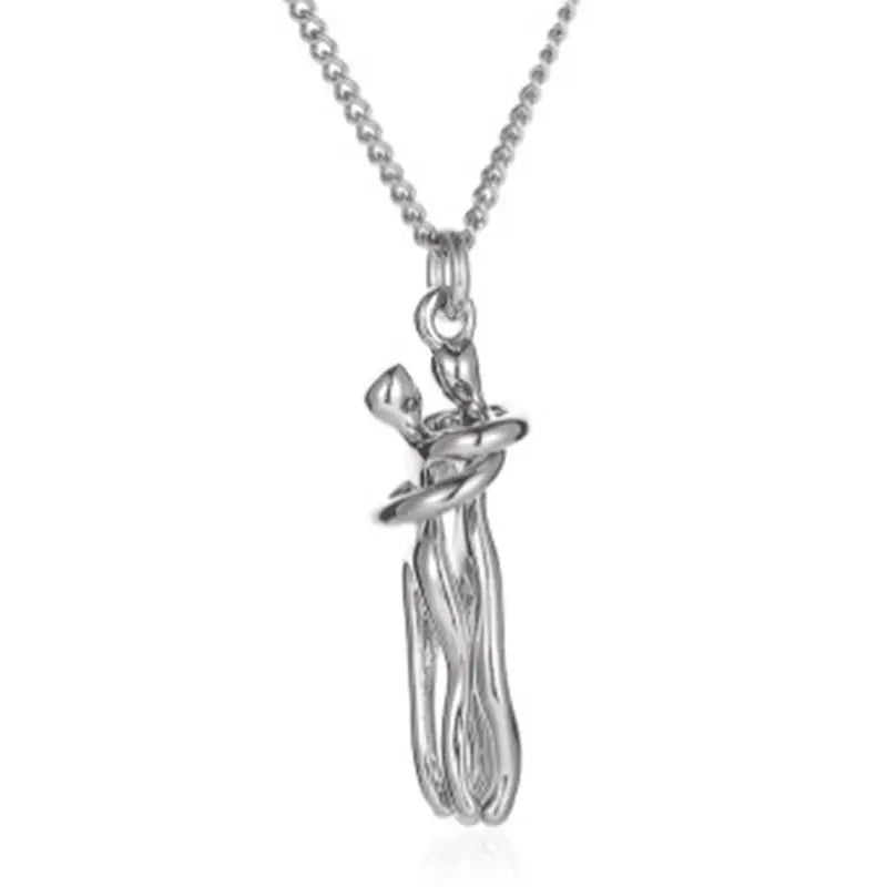 Hugging Couple Necklace - ÉclatMystique