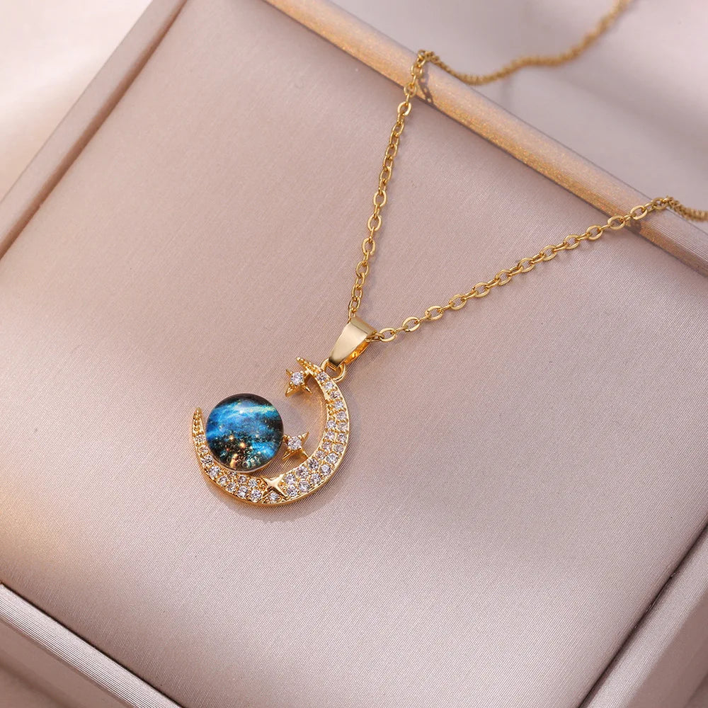 Opal Space Necklaces - ÉclatMystique