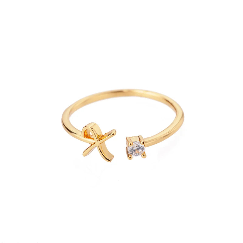 A-Z Initial Ring - ÉclatMystique
