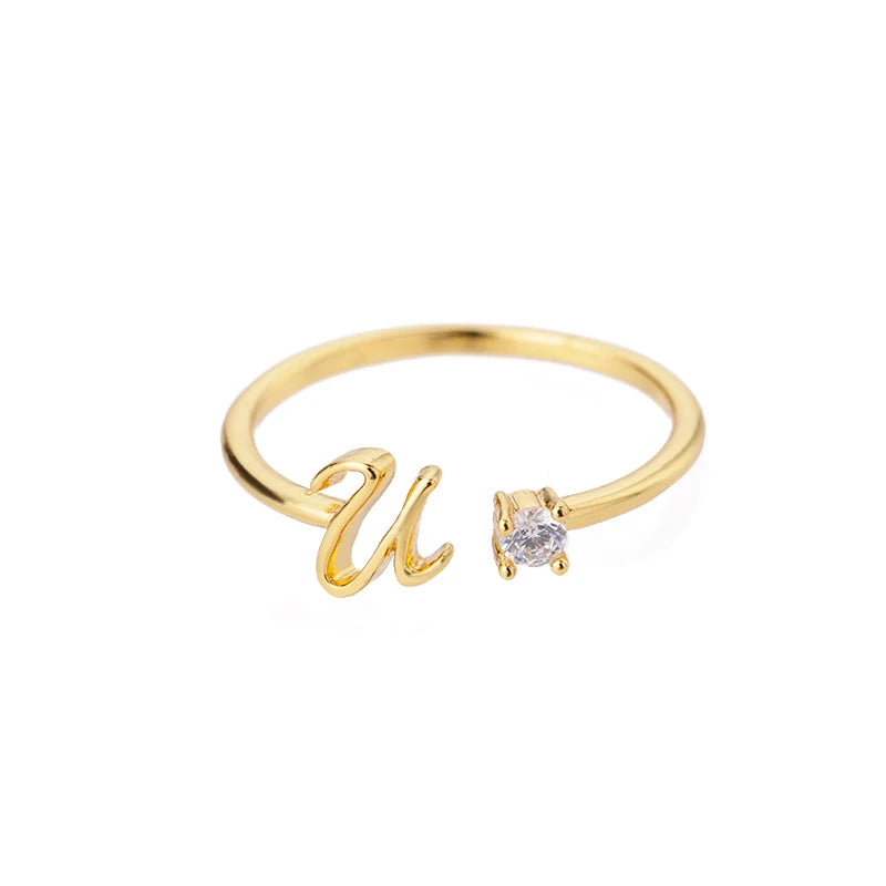A-Z Initial Ring - ÉclatMystique