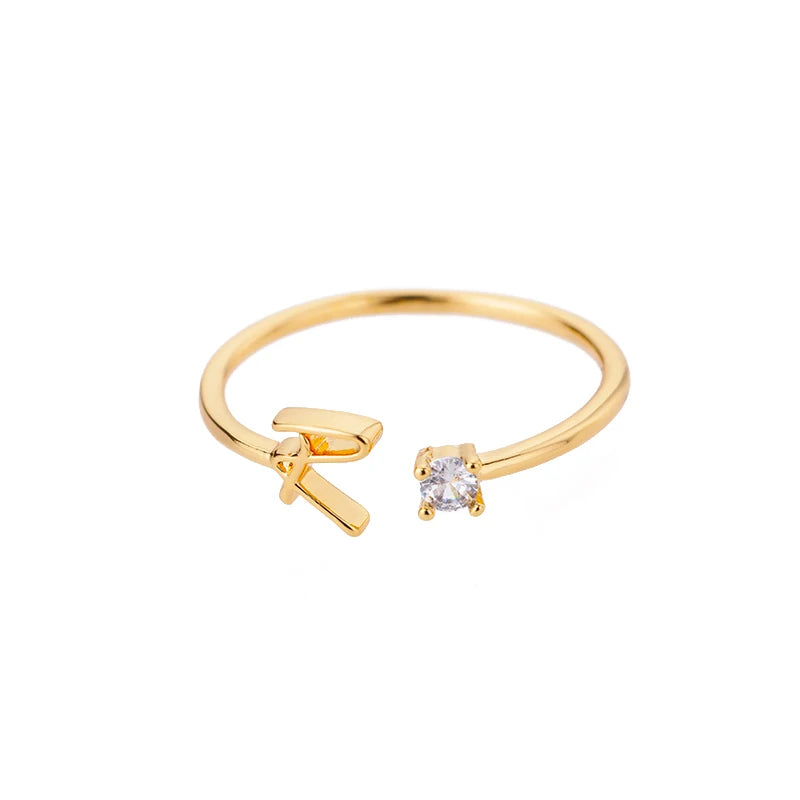 A-Z Initial Ring - ÉclatMystique