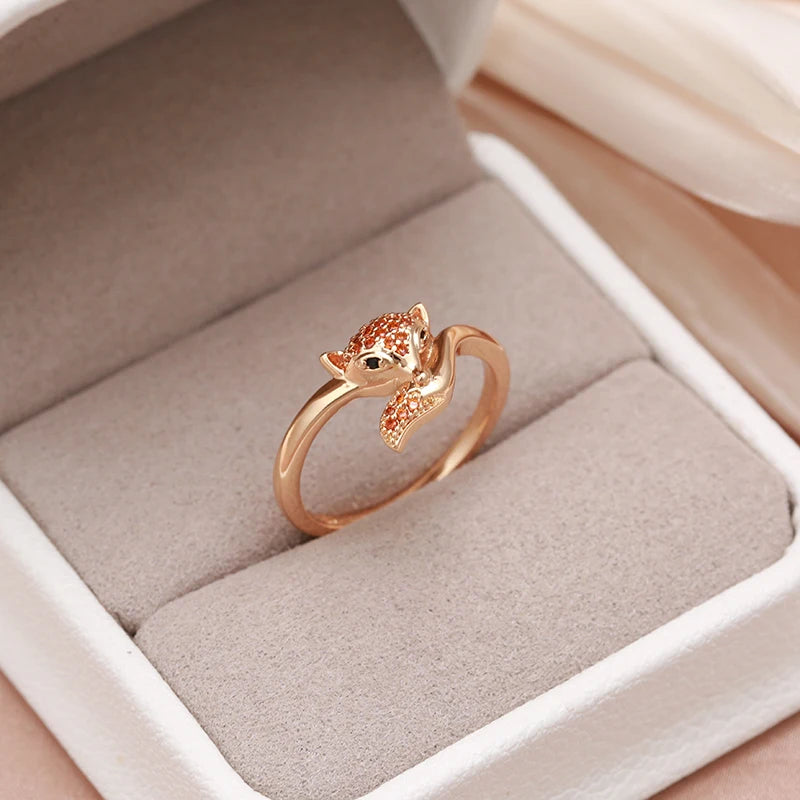 Zircon Fox Ring