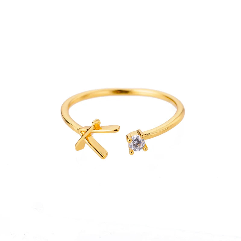 A-Z Initial Ring - ÉclatMystique