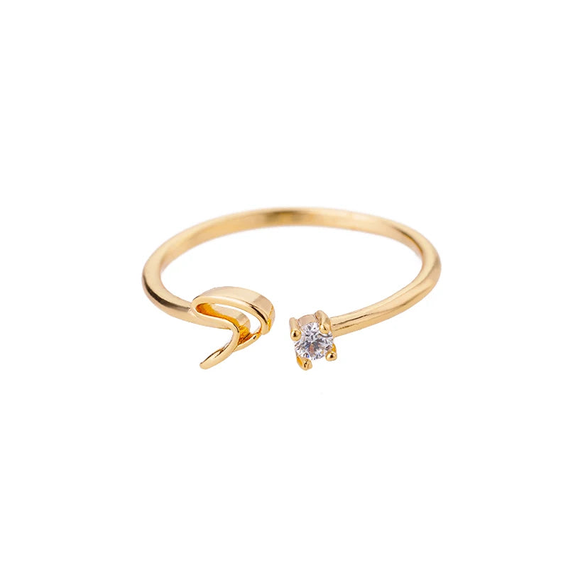 A-Z Initial Ring - ÉclatMystique