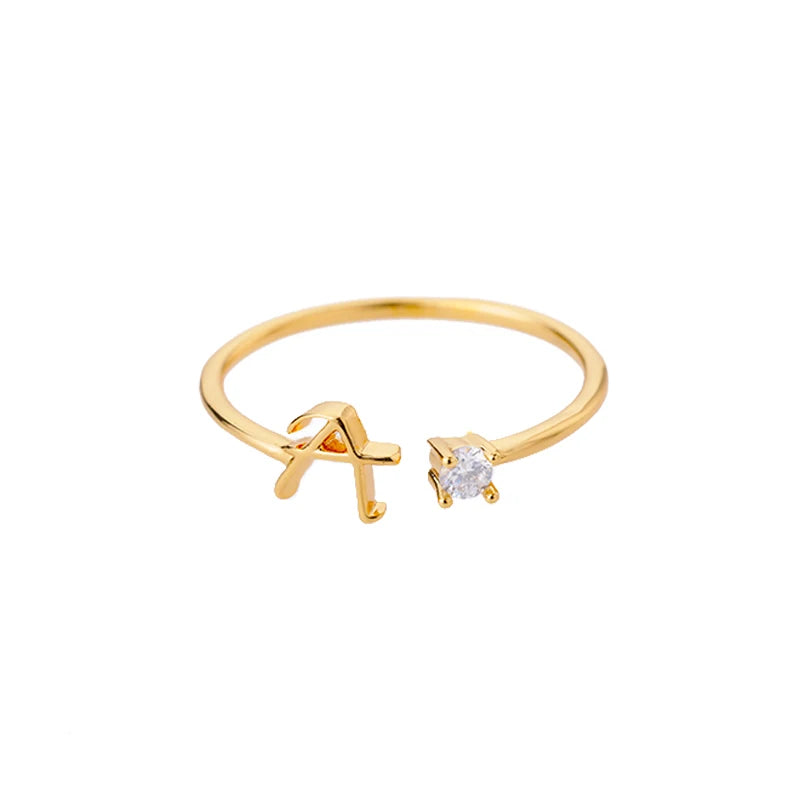 A-Z Initial Ring - ÉclatMystique