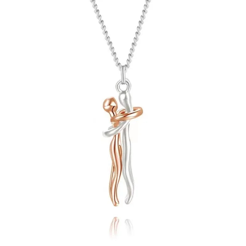 Hugging Couple Necklace - ÉclatMystique