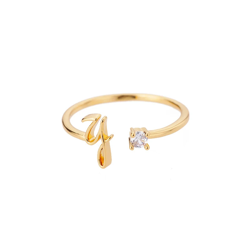 A-Z Initial Ring - ÉclatMystique