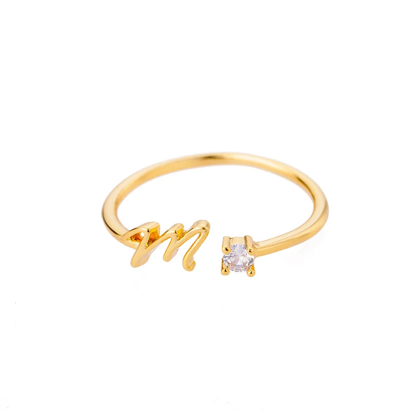 A-Z Initial Ring - ÉclatMystique
