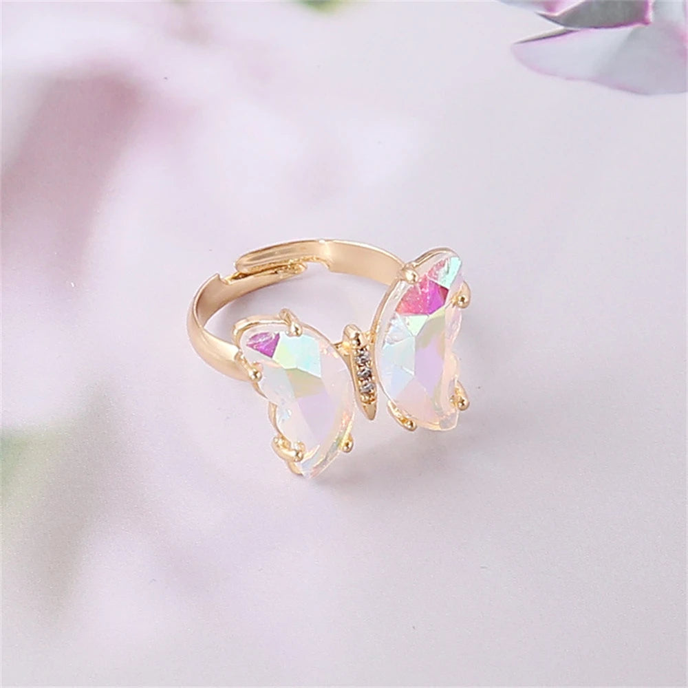 Colorful Butterfly Ring - ÉclatMystique