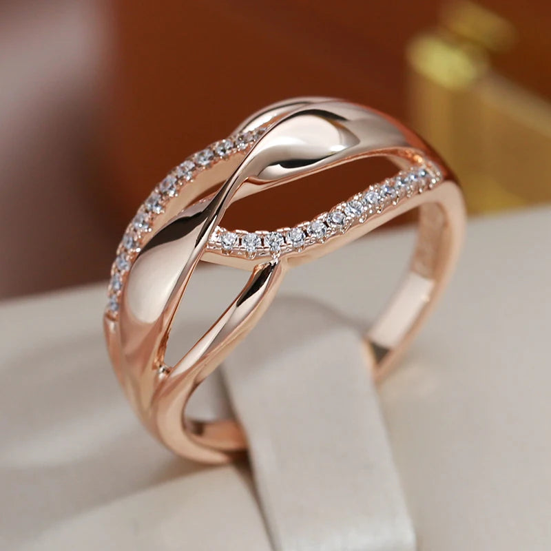 Twisted Zircon Ring - ÉclatMystique