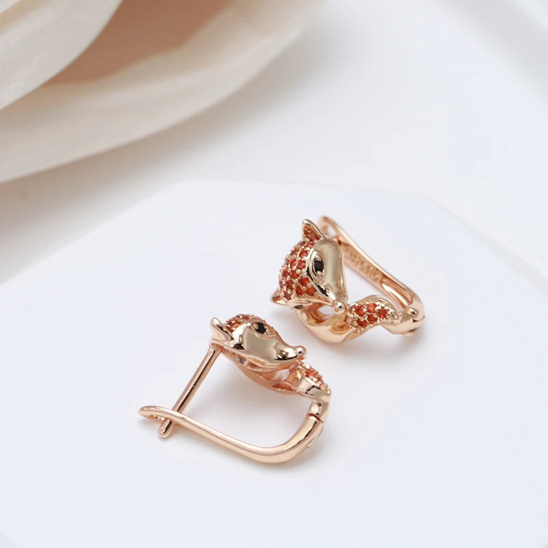Zircon Fox Earrings