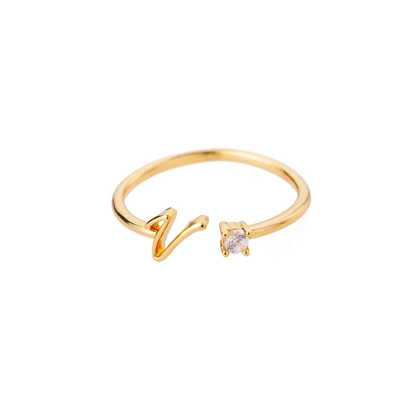 A-Z Initial Ring - ÉclatMystique