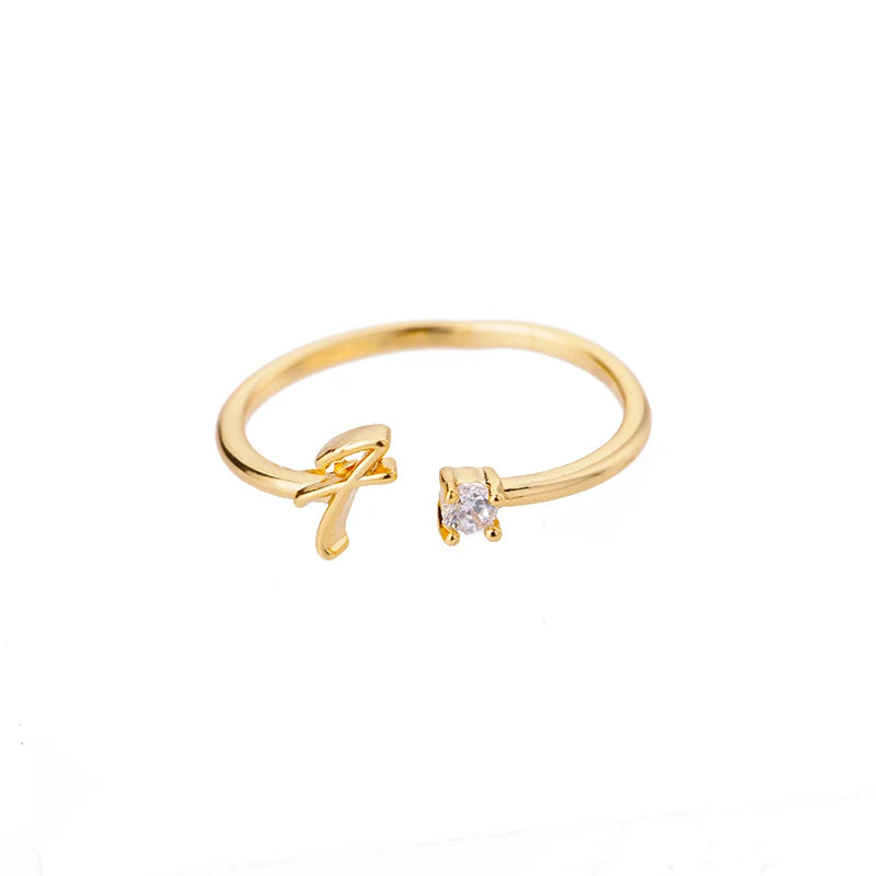 A-Z Initial Ring - ÉclatMystique