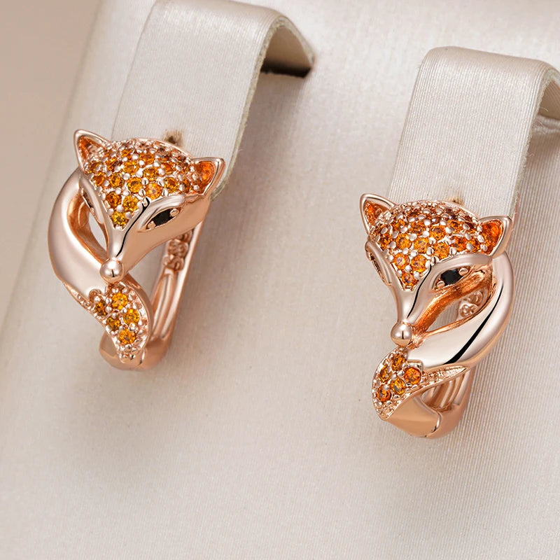 Zircon Fox Earrings
