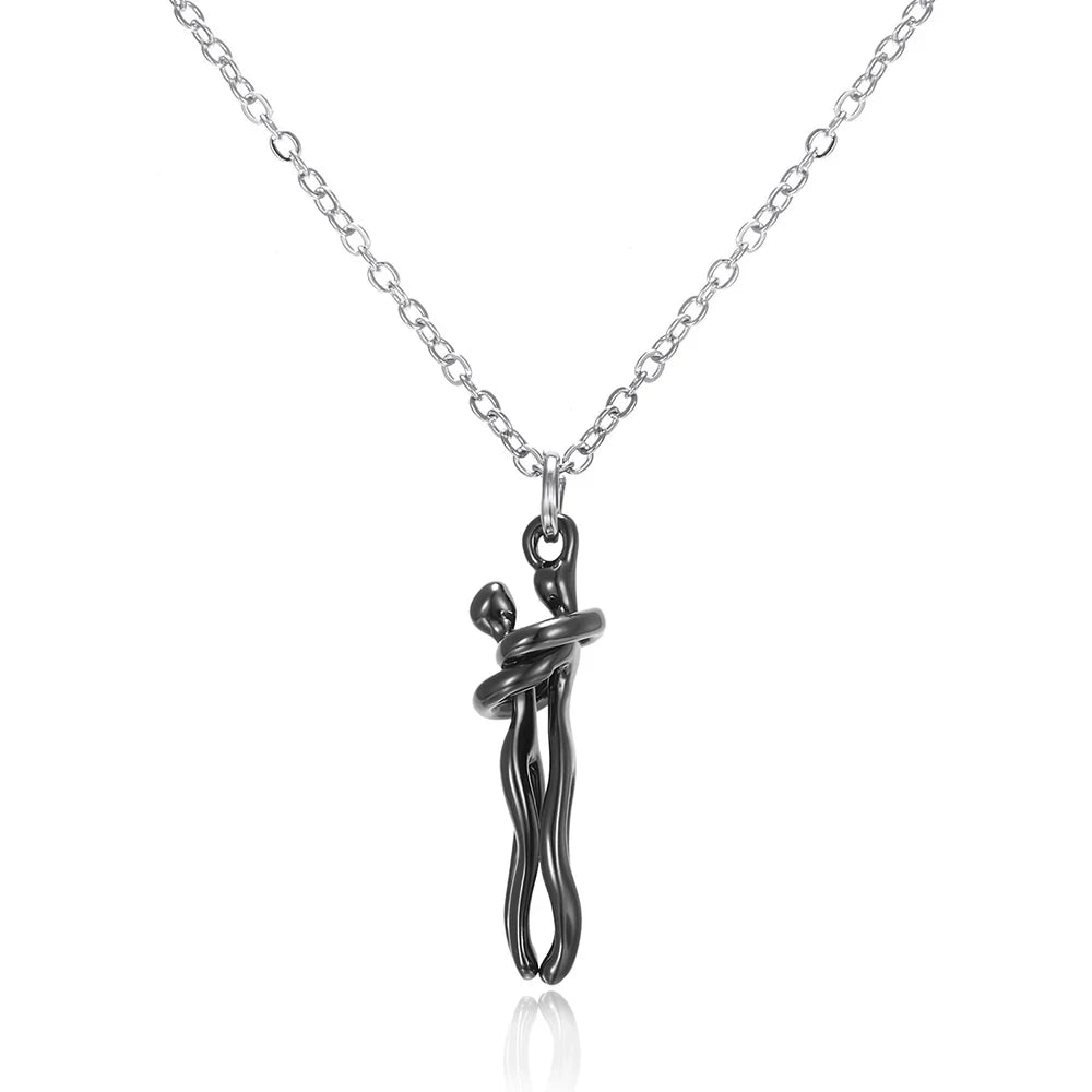 Hugging Couple Necklace - ÉclatMystique