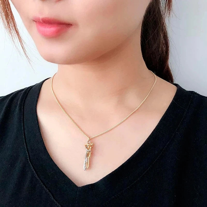 Hugging Couple Necklace - ÉclatMystique